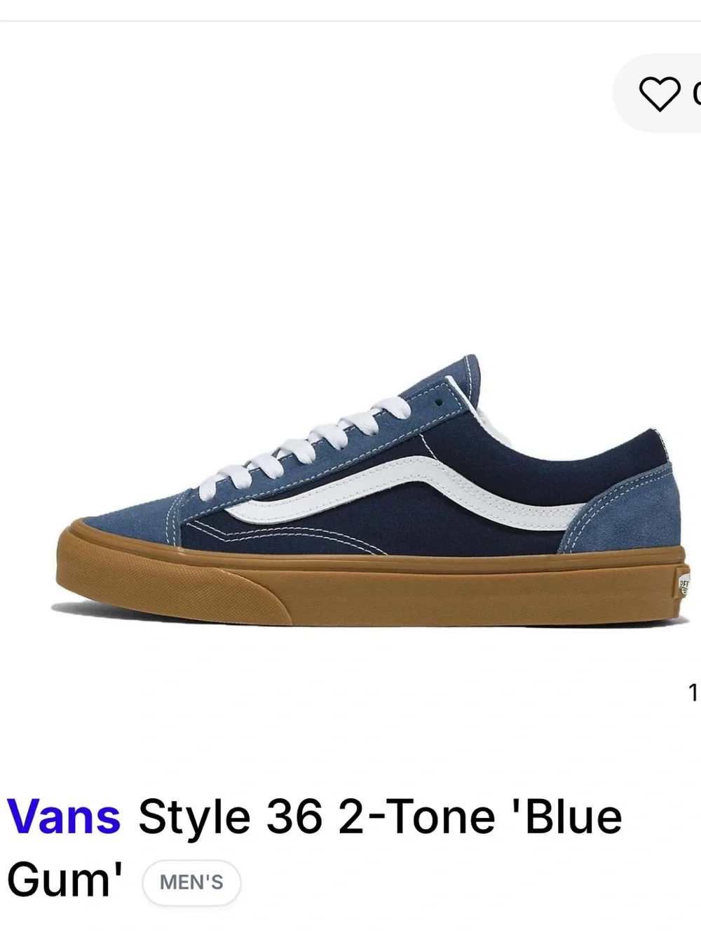 Vans - Style 36 2-Tone 'Blue Gum'